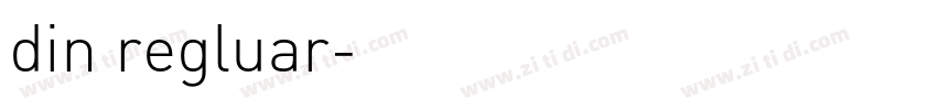 din regluar字体转换